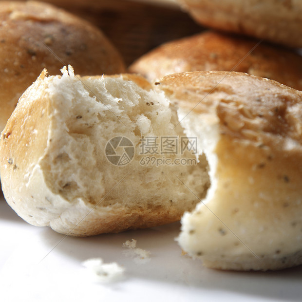 面包面包师小麦营养包子食物早餐白色饮食重量损失图片