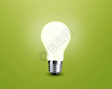 绿色背景的灯光灯泡构想智力沉思解决方案墙纸力量储蓄者商业营销技术活力图片