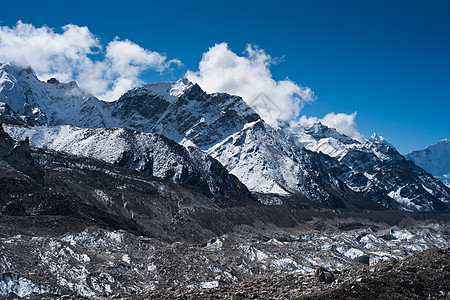 Gorak Shep 和珠穆峰基地营地高清图片