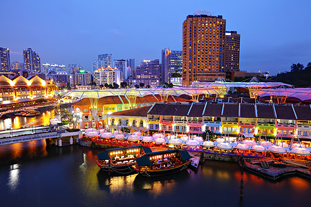 新加坡市夜间旅行科学城市景观地标商业艺术经济博物馆旅游图片