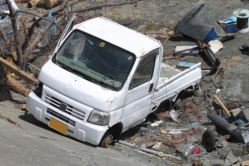 东日本大地震事件悲哀损害海啸灾难碰撞力量图片