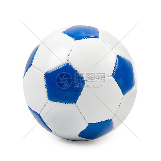 足球球圆形场地蓝色小路竞赛剪裁杯子白色游戏运动图片