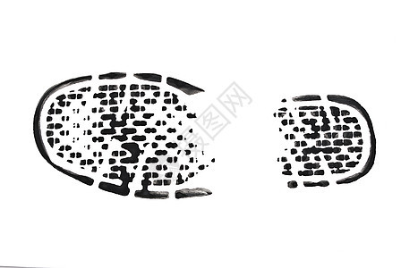 靴子痕迹的黑色打印远足运动白色活动绘画脚印模仿图片