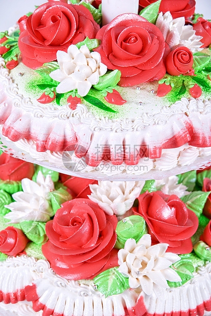 结婚蛋糕婚礼接待糕点甜点已婚花朵玫瑰花束戒指幸福图片