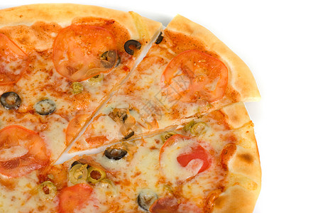 玛加派披萨蔬菜小吃糕点脆皮午餐营养食物香肠送货馅饼图片