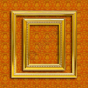 壁纸上金木的边框框架长方形边界金属风俗照片利润金子艺术木头图片