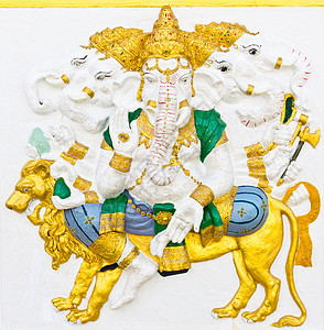 印度或印度加内沙神 命名赫兰巴·加纳帕提图片