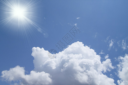 蓝色天空的白云白色阳光天气空气天堂多云图片