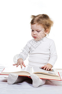 有书的宝宝智慧儿童幼儿园学习孩子教育白色智力阅读字母背景图片