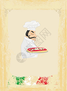 Pizza 菜单模板烹饪食物商业涂鸦创造力卡片公司午餐盘子餐厅背景图片