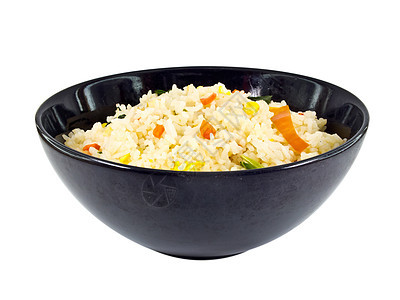 炒米饭黑色橙子午餐餐厅美食蔬菜辣椒玉米油炸食物图片