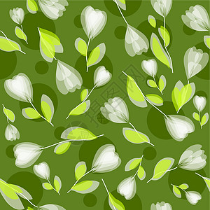 无缝花纹装饰花丝织物窗饰绘画曲线插图创造力绿色装饰品图片