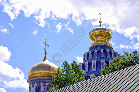 俄罗斯新耶路撒冷修道院教堂的Cupola基督建筑信仰旅游纪念碑宗教太阳历史教会圆顶图片