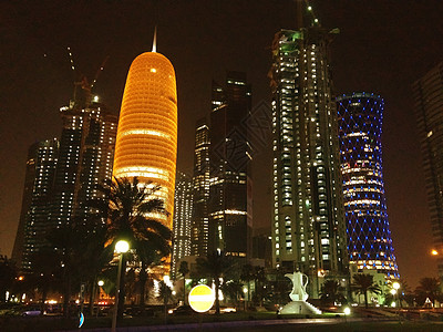 卡塔尔多哈夜幕天窗颜色图片