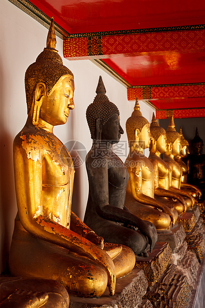泰国佛像坐立泰国一条线建筑旅游艺术性调解寺庙寺院艺术旅行宗教图片