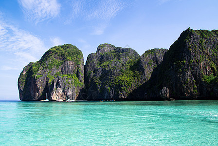 泰国的地貌景观天堂假期旅行蓝色异国海洋海景地平线热带旅游图片