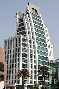 智利圣地亚哥的摩天大楼市场玻璃景观都市城市房子建筑学建筑拉丁首都图片