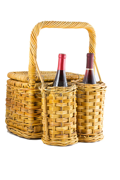 与葡萄酒相配的野餐白色葡萄园午餐红色郊游黑色篮子酒厂图片