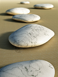 沙中的石头小路运动海滩活力旅行卵石力量日落岩石通道图片