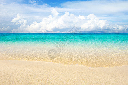 海 海蓝色太阳冲浪放松天空阳光晴天海岸海景天堂图片