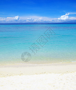 沙滩和热带海蓝色海洋阳光太阳海景天堂假期旅行晴天海浪图片
