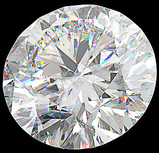 特写孤立的大型圆形钻石或宝石石图片