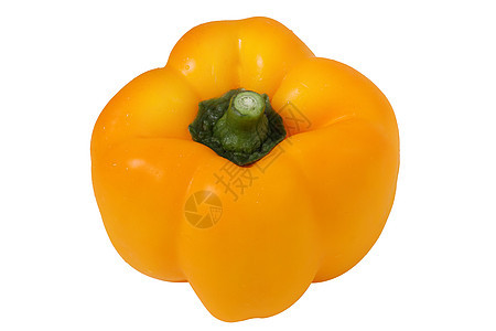 黄辣椒果汁白色维生素水果食物绿色背景图片