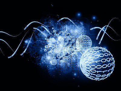 信息宇宙技术黑色齿轮插图墙纸生产网络蓝色背景图片