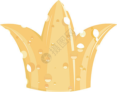 奶酪王冠的插图背景图片