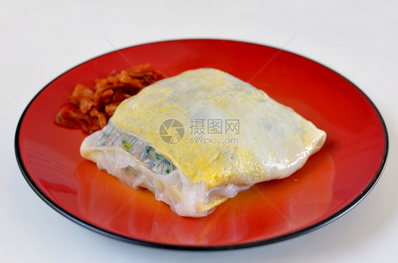 vietnames 烹饪香菜牛肉午餐食物白色挂面猪肉服务盘子餐厅图片