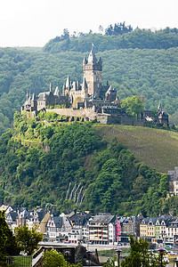 德国莱茵兰法尔茨堡 科切姆城堡位置建筑历史性世界遗产历史地标建筑学世界旅行图片
