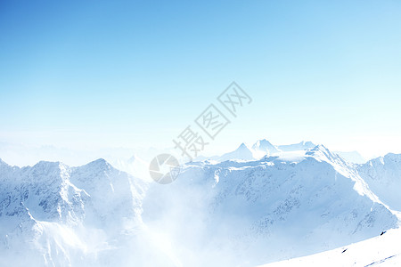 平面顶部运动风景阳光单板全景爬坡太阳冻结冰川滑雪图片