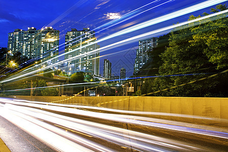 香港市中心交通流量汽车戏剧性小径公共汽车建筑场景景观地标蓝色运动图片