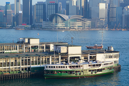香港场景地标蓝色文化旅游港口旅行办公室金融海岸图片