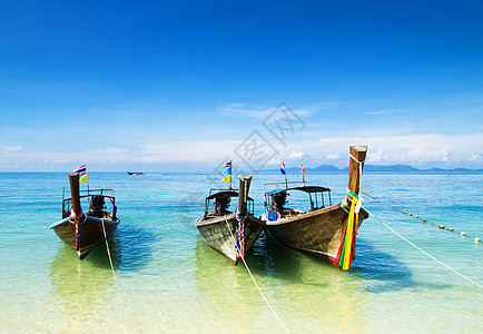 海 泰国假期海岸地平线海滩运输晴天天空旅游尾巴支撑图片