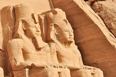 埃及的Abu Simbel大寺庙宽慰避难所象形旅游死亡上帝雕像统治构造砂岩图片