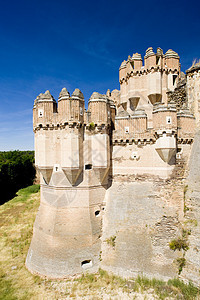 西班牙卡斯蒂利亚和里昂塞戈维亚省可口城堡旅行据点景点位置防御历史性世界建筑历史工事图片