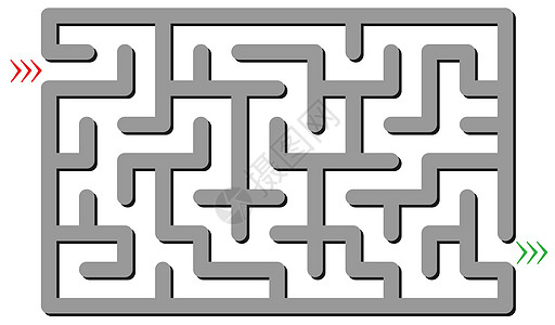 灰迷宫字谜迷宫解决方案出口头脑僵局插图谜语困惑游戏图片