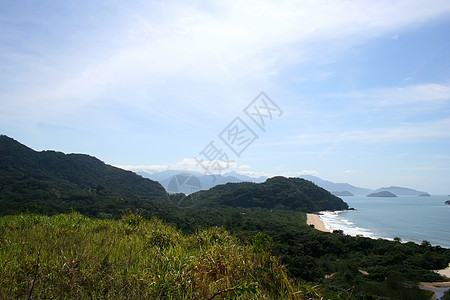 巴西海岸天空海滩海洋植物天气热带小岛爬坡蓝色丛林图片