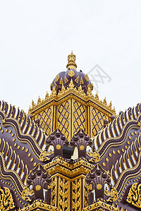 原装饰的寺庙屋顶详情蓝色佛法旅游建筑地标宗教金子建造对角线边缘图片