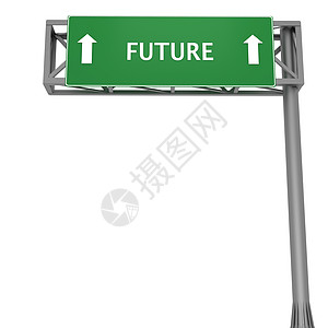 未来招牌时间路标指导指针背景图片