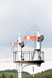 北约克郡摩尔斯铁路NYMR Englan铁路装置外观沼泽信号标记机械图片