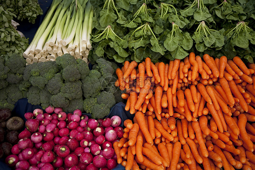 新鲜蔬菜销售收成现实青菜旅行小贩园艺生活菠菜市场图片