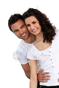 相恋的年轻情侣拥抱腰部生活女孩夫妻牙齿牙科团队丈夫异性图片