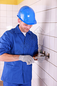 工匠黄色衣领灰色蓝色标准搪瓷孤独厨房插座金属图片