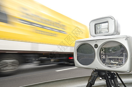 速度控制安全卡车雷达交通警察照相机道路极限光学犯罪图片