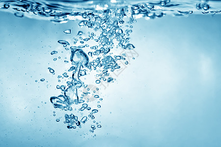 水泡沫背景水滴蓝色气泡框架温泉波纹涟漪飞溅海浪溪流图片