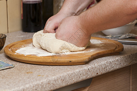 现款美食营养家务糕点面团面包手工滚动厨师食物图片