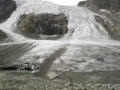 冰川图斯图拜阿尔卑斯山的苏冻纳费尔纳冰川背景