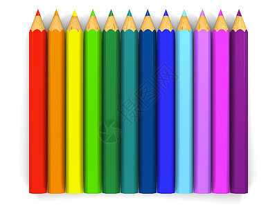 彩色铅笔插图背景图片